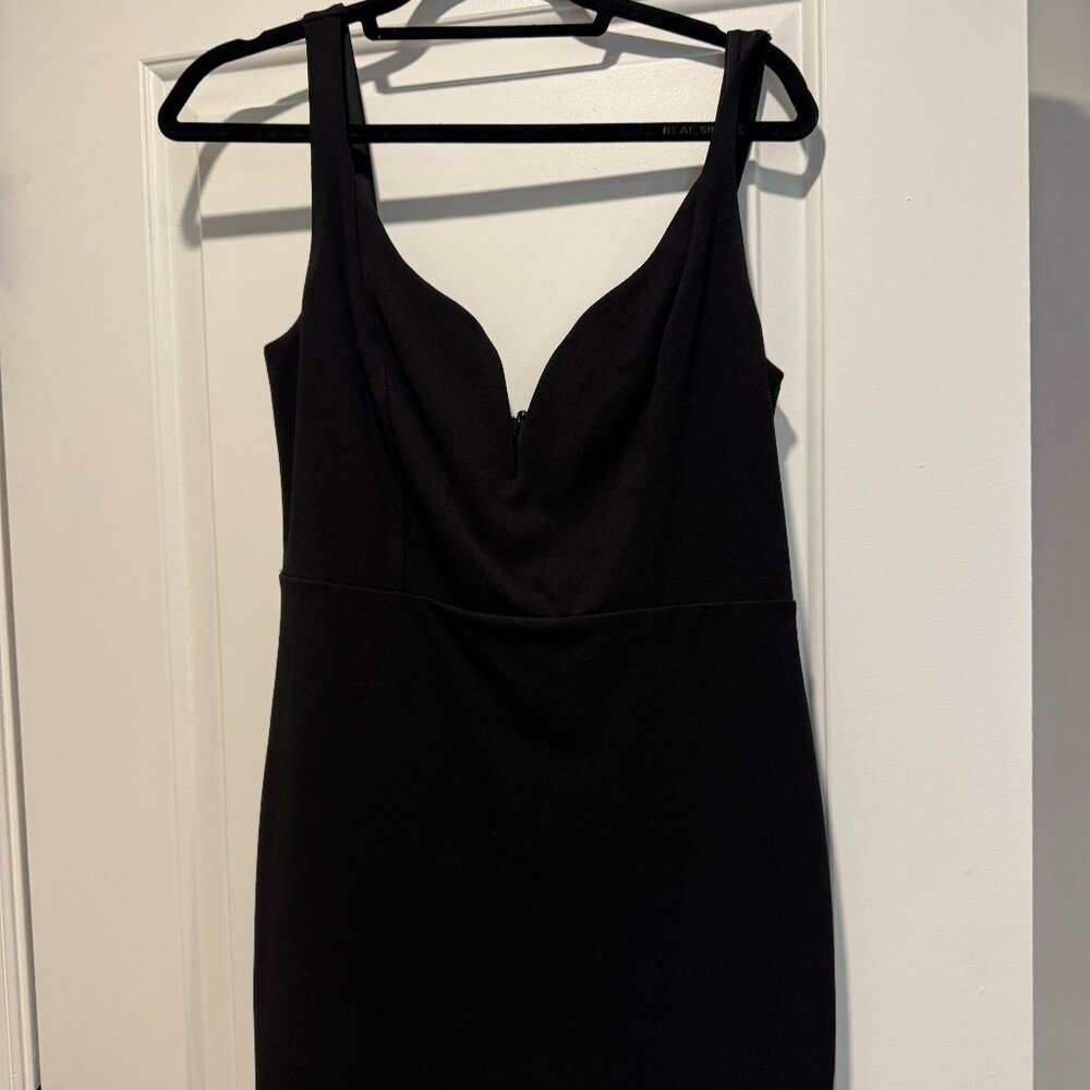Express Black Mini Dress with Sweetheart Neckline - Size 12